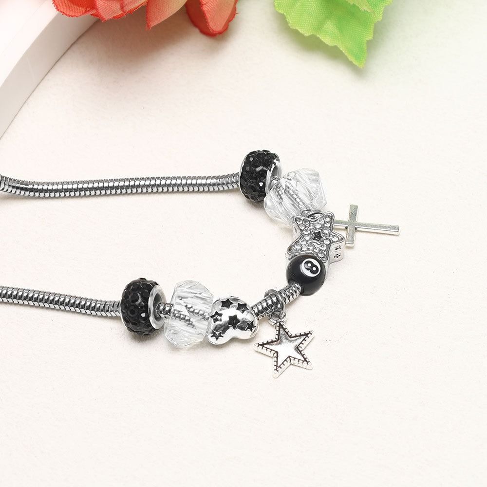 Star Charms Star Cross Bracelet Adjustable Necklace Charm Bracelet No.8 Ball Bracelet  Jewelry Gift