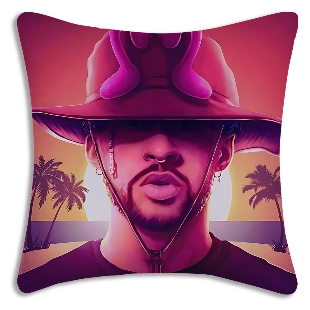 Fashion B-Bads B-Bunnys Art Pillow Covers Cartoon Sofa Decorative Home Double-sided Printing Short Plush Cute Cushion Cover