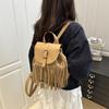 Autumn and Winter New Backpack Bohemian Niche Backpack Fringed Bag Commuter Backpack Literary Women's Bag Retro Trend