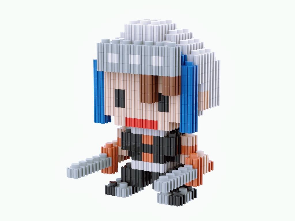 6Cm High Particle Building Blocks Assembly Toys Mini Desktop Ornaments Room Decoration Halloween Christmas Anime Cartoon Kawaii