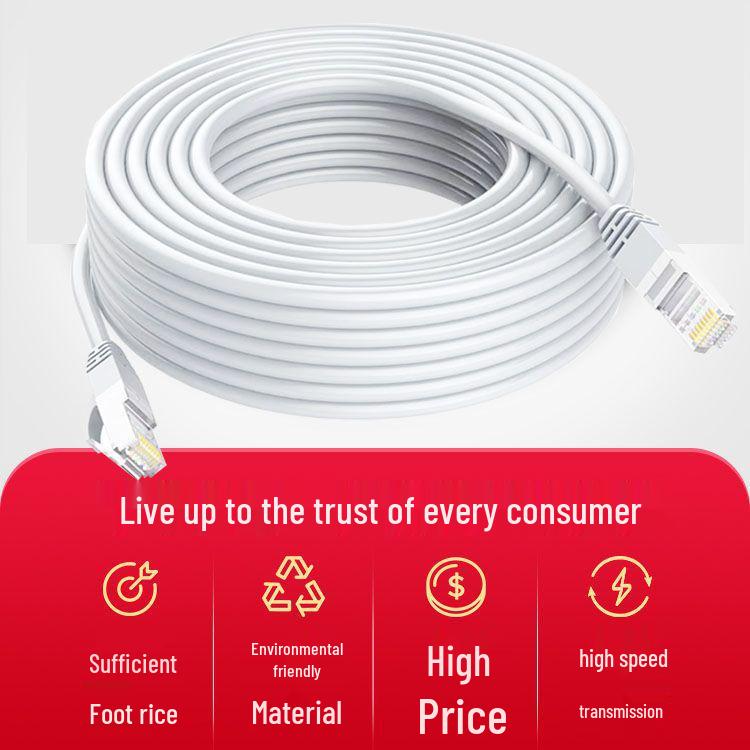 Cat5e High-Speed Gigabit Network Cable with RJ45 Connectors - Available in 1m, 20m, 30m, 150m Lengths, for Home and Computer Use