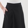 MUJI Women's Quick-Drying Broad Flare Skirt, Black, Size M, BE1VAA5S