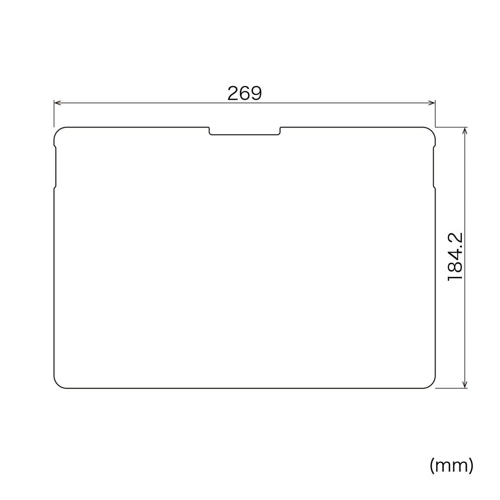 Sanwa Supply Screen Protector for Microsoft Surface Pro LCD-SFP12KFP Anti-Fingerprint 12-inch