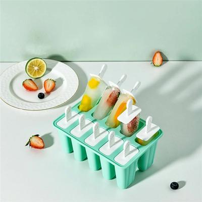 6/10 Holes Popsicle Molds Silicone Ice Pop Molds Summer Food-grade Popsicle Mold Reusable Easy Release Ice Pop Make Ices Mold