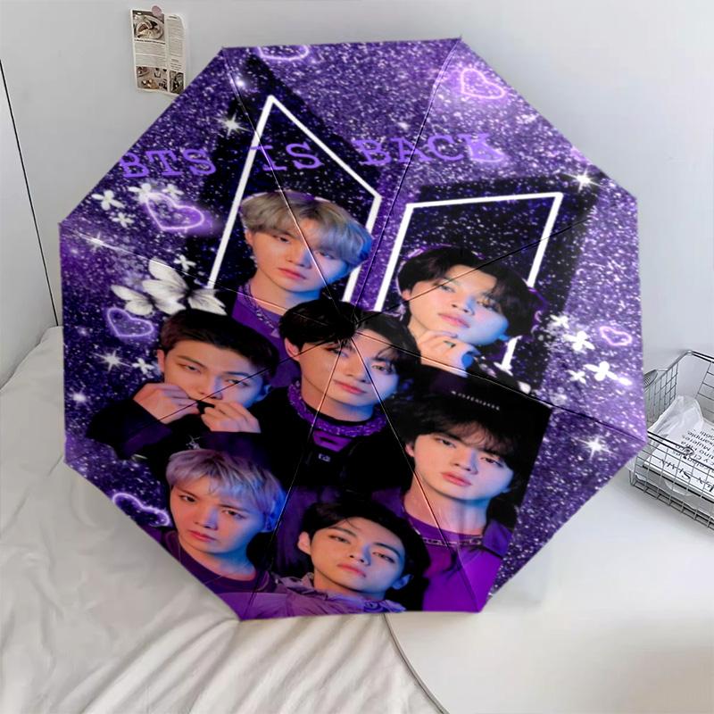 BTS Automatic Umbrella - Suitable Travel Outdoor Portable Umbrella Birthday Gift Daily Essentials