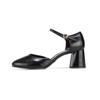 Barbara Leather 6cm Strap Pumps Bbi207bk