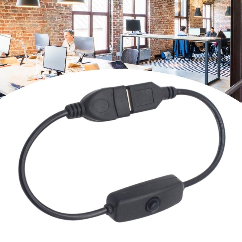 USB Extension Cable with Switches USB Male To Female Cable Support Power Cable for USB Headset LED Strips Cameras