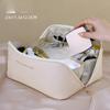 Portable Large Capacity PU Portable Toiletry Bag Travel Storage Bag Organ Pillow Makeup Bag