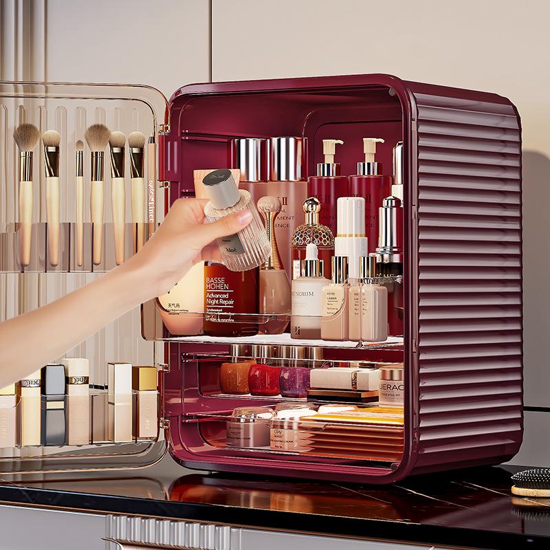Minimalistische Staubdichte Kosmetik- & Hautpflege-Aufbewahrungsbox mit großer Kapazität