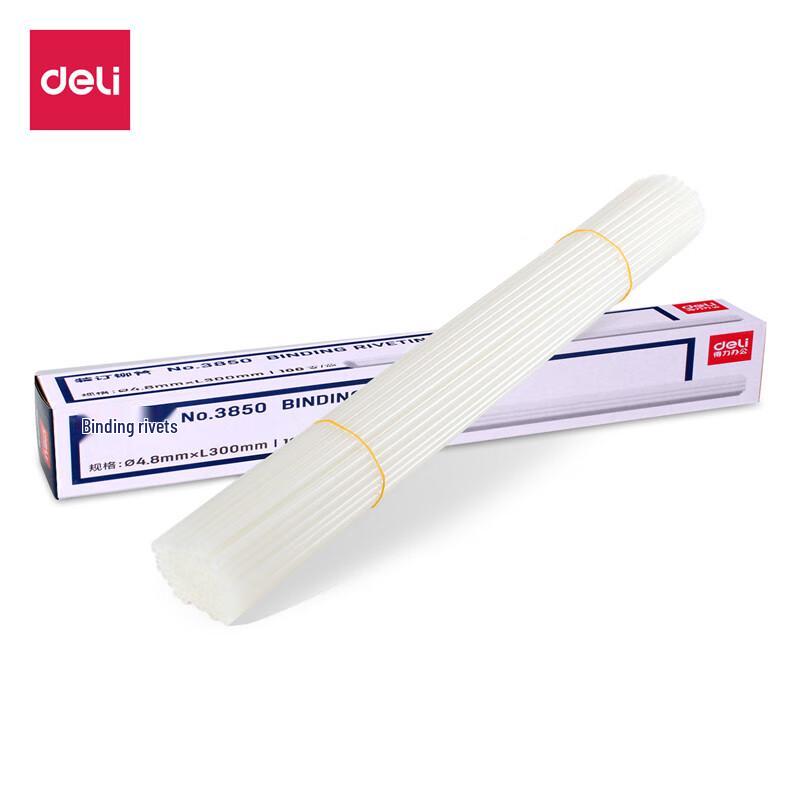 

Deli 4.8mm Hot Melt Binding Tubes, 100 Count CN plug (adapter included)