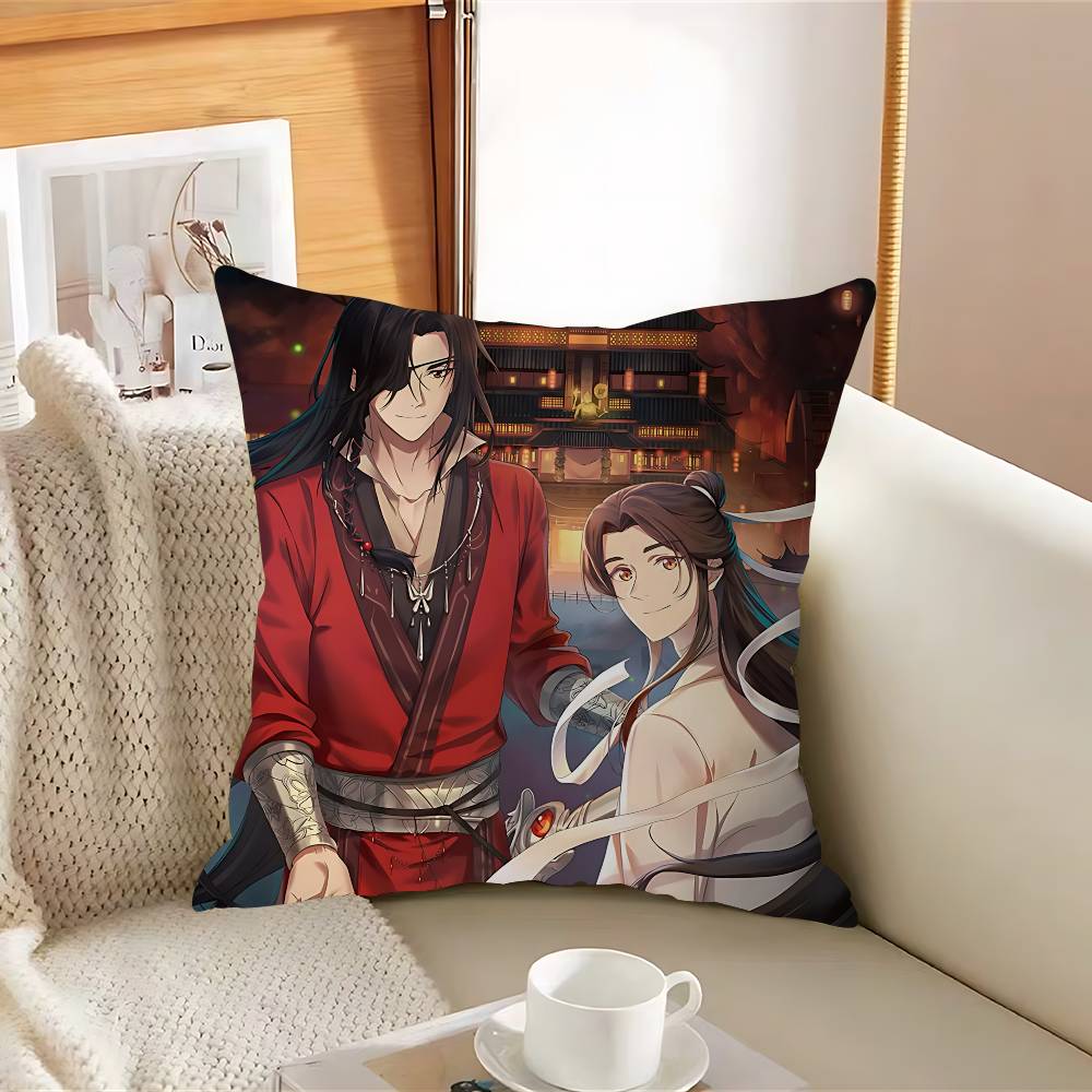 

H-Благословение Небесных ЧиновниковS Наволочка Съемная Моющаяся Наволочка для Подушки – Всесезонный Мягкий Лен 12x12Inch