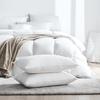 Hotel White Goose Down Feather Pillow for Home & Dorm