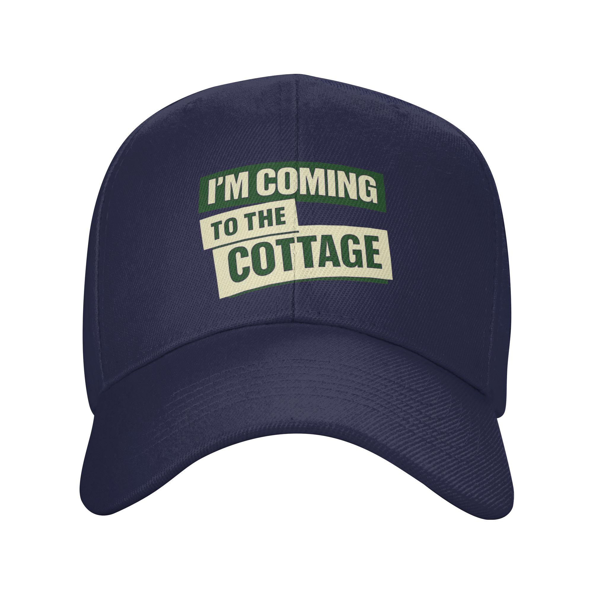 

Im Coming to The Cottage Sun Baseball Cap Summer y2k Cool Trucker Hat For Men Women Outdoor Gym Snapback Cap One Size