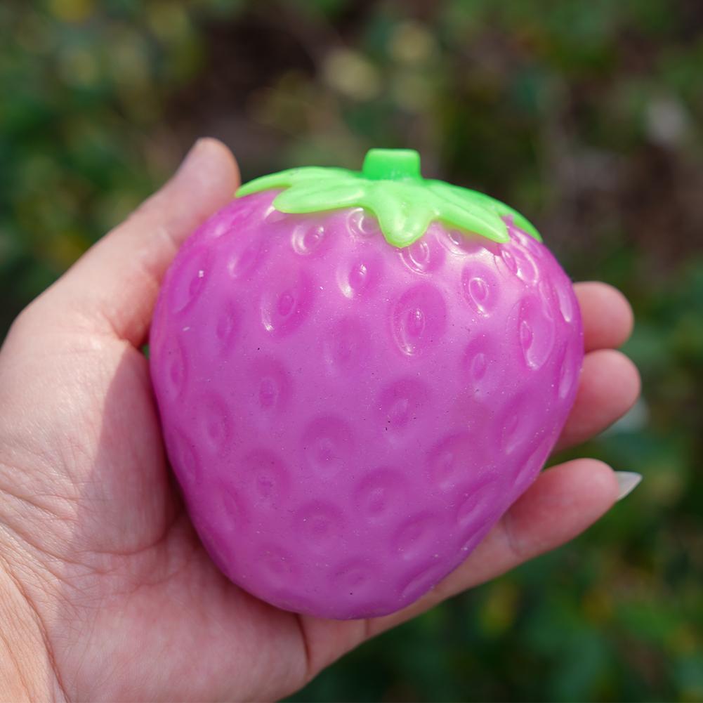 Color Changing Mango Simulation Stretchy Mango Stress Balls Slow Rebound Stress Release Toy Gift Soft Fruit Fidget Toy