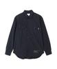 AVIREX Basic Army Poplin L/s Shirt Men's M Navy