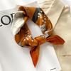 Meier Mulberry Silk Scarf Women's Decorative Square Scarf Retro Hair Tie Bag Floral Scarf Real Silk Scarf Women