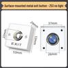86 Type Rainproof Surface-Mounted Exit Button with Auto Reset for Outdoor Access Control