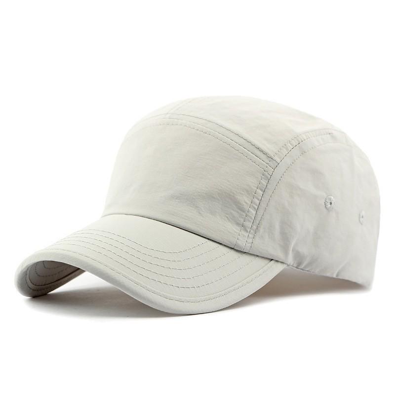 Japanese Retro Quick-Dry Color-Block 5-Panel Baseball Cap with Sun Protection for Outdoor and Mountaineering