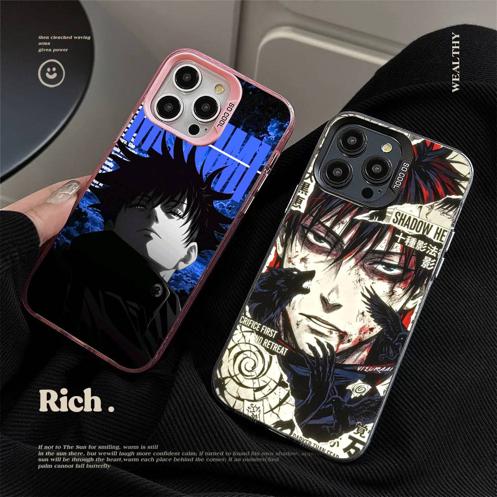 Anime F-Fushiguro M-Megumi Phone Case For IPhone 16 15 14 13 12 11 17 Pro MAX Plus Pro Matte Shockproof Cover
