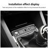 1Pcs Pd Quick Charge Phone Charging Adapter  Red Led Car Usb Charger Outlet Button For Golf 6 Mk6 5 Scirocco 2006-2012