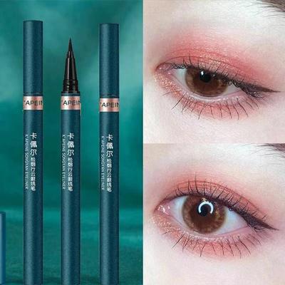 Lo stampaggio dell'eyeliner liquido non è facile da macchiare le vertigini, facile da iniziare, matita per eyeliner liquido per principianti, eyeliner per trucco impermeabile