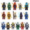 Mini Ninjago 16pcs Toy Building Block Set Early Education Toys Kids Gift Durable