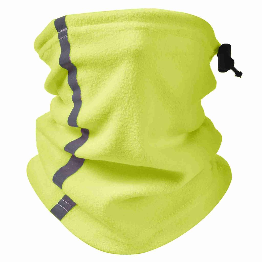 Fleece Neck Warmer Winter Fleece Neck Warmer Reflective Neck Gaiter Skiing Windproof Ski Neck Gaiter