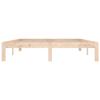 VidaXL Cadre de lit Bois massif 150x200 cm Très grand 810370