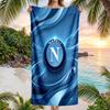 Asciugamano da Spiaggia Asciugatura Rapida in Microfibra Assorbente Portatile da Viaggio per Nuoto con Stampa SSC Napoli