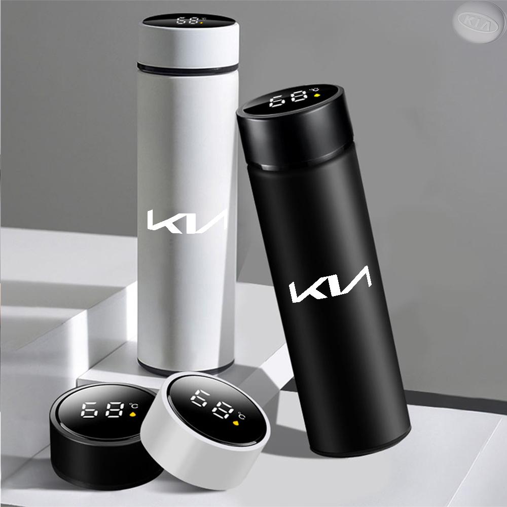 Car Intelligent Thermos Cup Touch Display Temperature Stainless For KIA Sportage RIO Ceed Picanto Pegas Sorento Niro Soul Cerato