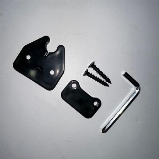 1Set Car Black Sun Visor Clips & Screws Set For Dodge Ram 1500 Trucks -