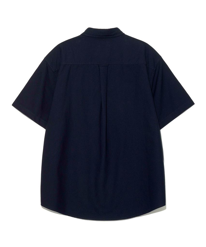 LEE Rocco Pocket Oxford Short Sleeve Shirt Navy