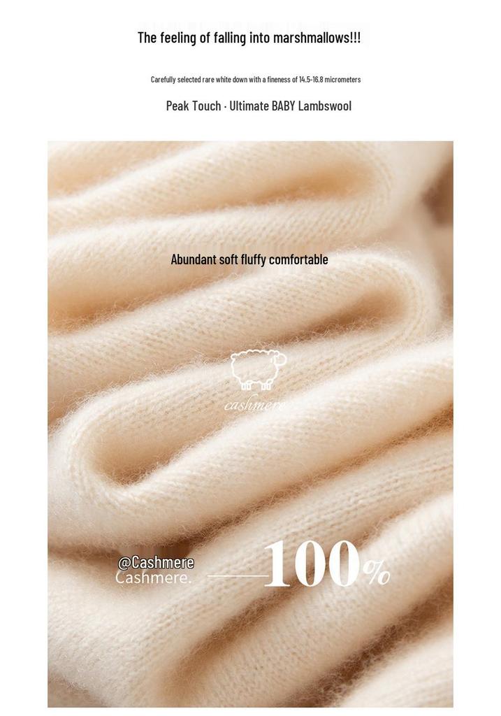 Autumn/Winter 100% Pure Cashmere Women's Soft Knit High Neck Sweater - Not Scratchy
