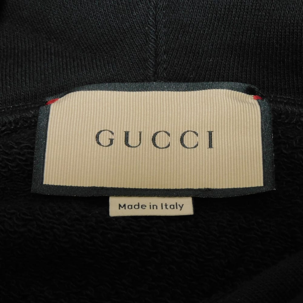 Used 9539 Logo Lipstick Hoodie 743404 XJFIX 1082 7846 XXS Zippered Short Sleeve 2-Way Interlocking G Cotton Black