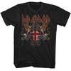 Def Leppard Tour   Maglietta  Cotone Unisex Girocollo Manica Corta Oversize Yk Moda Popolare Vintage Regali per Fan