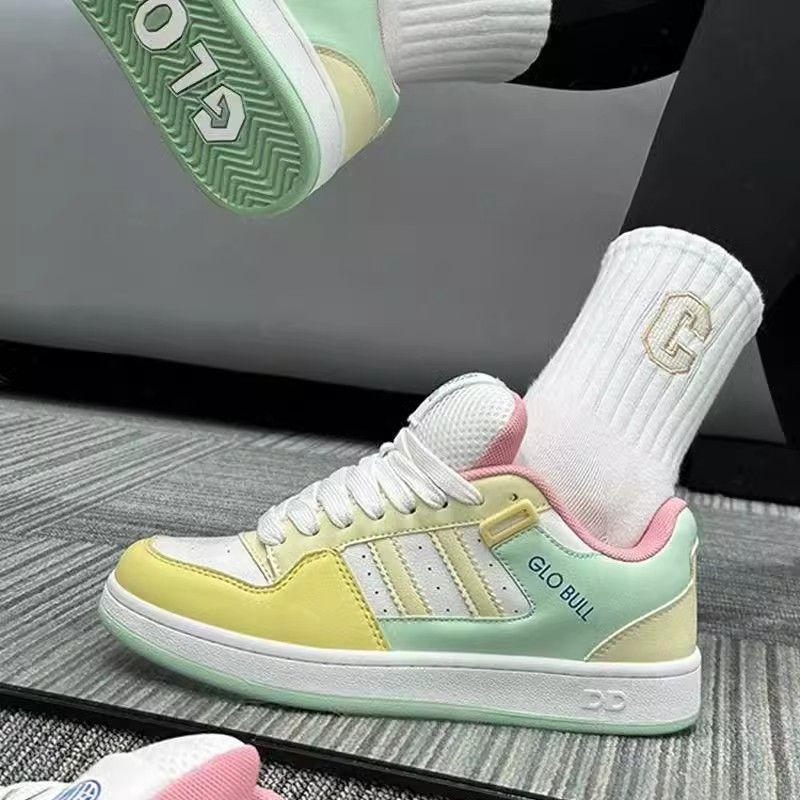 

Bread shoes blue shoes women s autumn models breathable thick soles increase height casual versatile couple sports board shoes tide 40