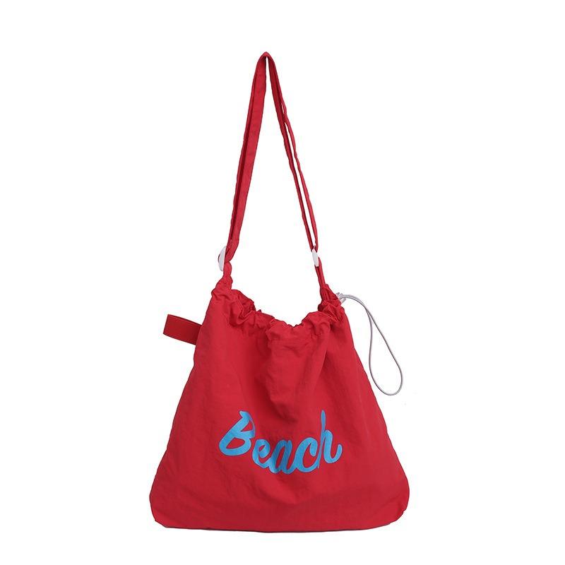 Bag Women's New Letter-printed Nylon Shoulder Versatile Casual Large-capacity Portable Tote Bag Lined