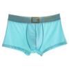 New Men's Summer Breathable Ice Silk Boxer Briefs Mid-Waist Underpants