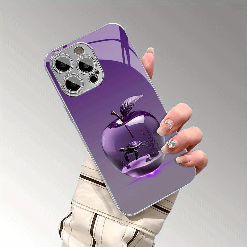 Creative Turtle For Apple Pattern Glass Electroplated Phone Case For iPhone 17 Air 11 12 13 14 15 16 17 Pro Max Plus 16E Cover