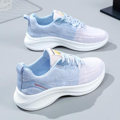 Zapatos de red femeninos primavera y verano aire tejidos running coco moda aumentar resistentes al desgaste estudiantes