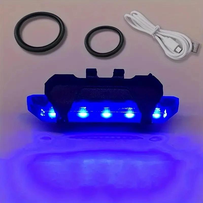 LED Mountain Bike Luggage Rack Light Waterproof Bicycle Rear Seat Reflective Taillight Night Ridding Safety Warning Reflector