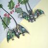 Vintage Silver Shell Bat Brooch Pendant With Animal Design For Women And Men