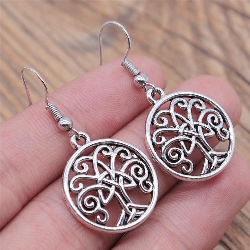 14 Styles New Fashion Amulet Triquetra Sign Earrings For Women Viking Dangle Earrings Cool Amulet Jewelry