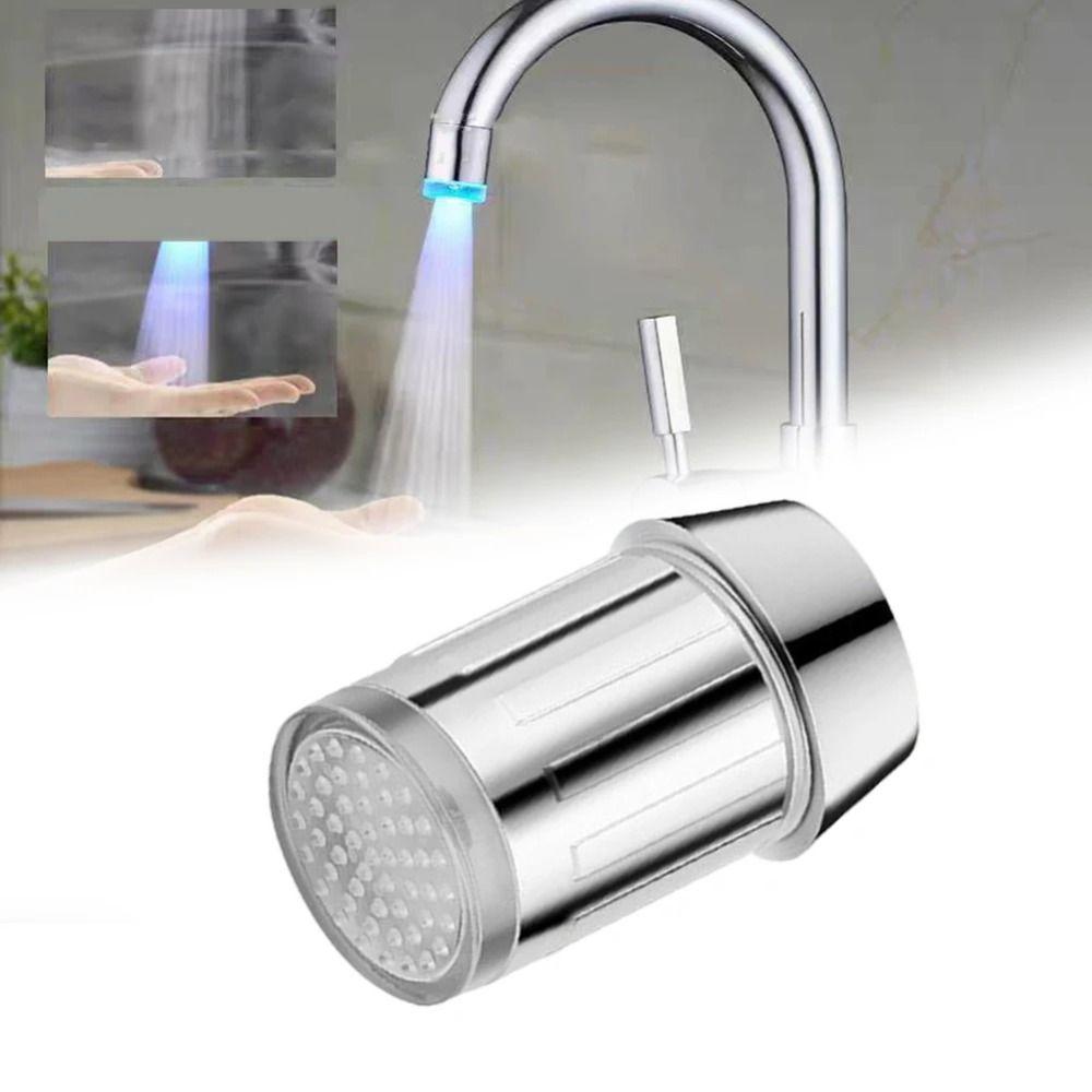 Color Changing Temperature Control Faucet 1/3/7 Colors Temperature Sensor Shower Tap  Household