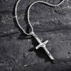 Religious Cross Jesus Pendant Necklace for Men Women, Non-Fading Stainless Steel Chains Choker, Prayer Faith Jewelry Unisex