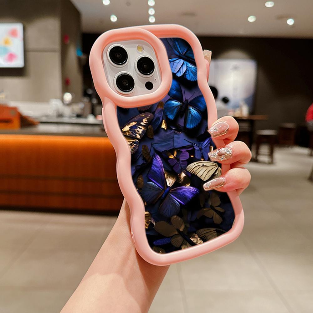 Macaron Soft TPU Phone Case for Xiaomi Poco X3 X5 X6 M6 Pro Redmi 12C 13C Redmi Note 10 11 12 13 Pro 10s 11s 12s Cover Ae65 Butterfly Flower Art Cute