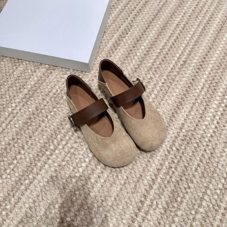 Vintage Leopard Print Mary Jane Shoes For Women With Buckle Closure And Low Heel For Casual Wear