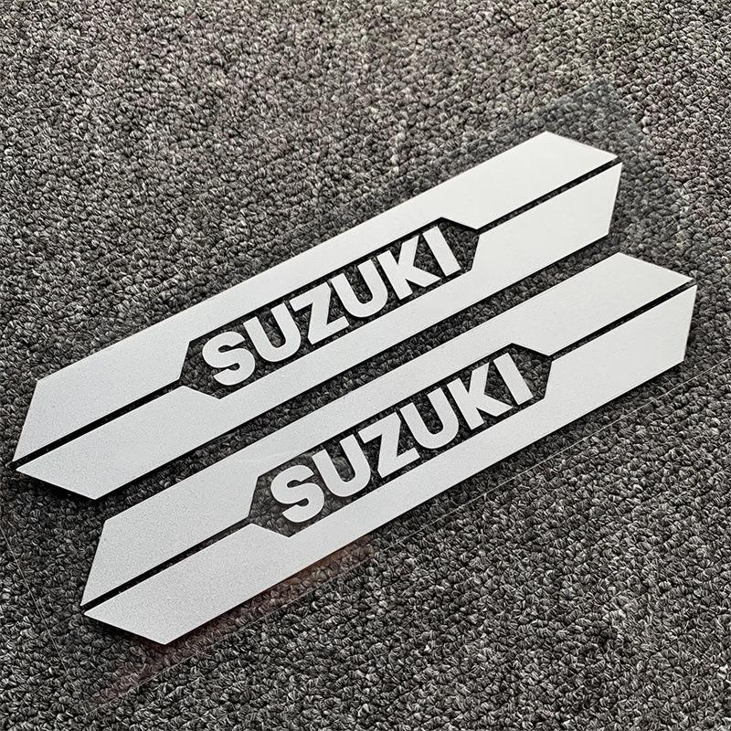 

Наклейки для мотоцикла Suzuki Декоративные наклейки на задний кофр Водонепроницаемая наклейка Логотип и буквы на бак Мотоциклы Gsxr 1000 600 750 Gsxs 2 шт./комплект 20x3.7cm белый