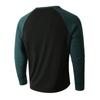 Men'S Fashionable Lapel Color Blocking Shirt Casual Long Sleeve Top