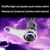 1PC Waterproof Motorcycle Accessories Handlebar Modification Switch Stainless Steel Bracket Metal Power Switch LED Spotlight Switch